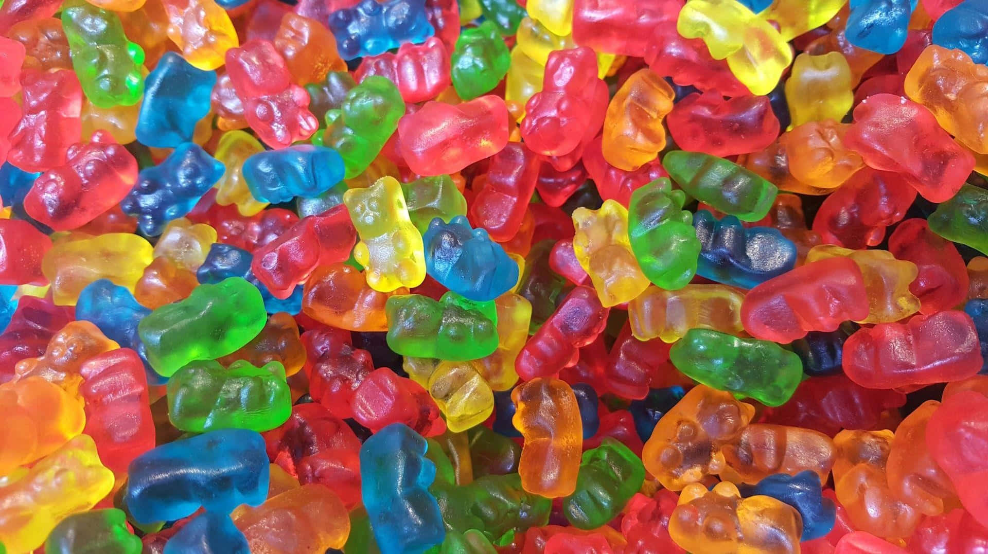 Colorful Gummy Bears Assortment Wallpaper