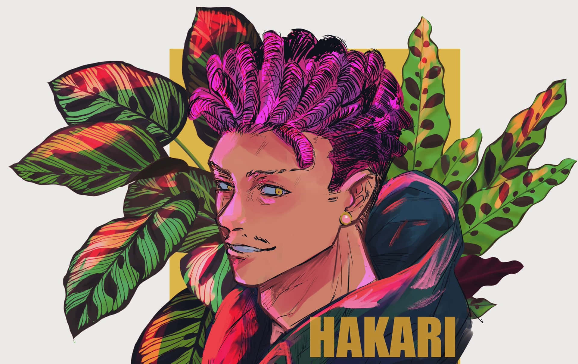 Colorful Hakari Portrait Wallpaper
