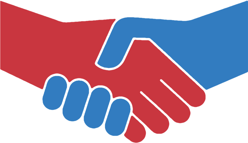Colorful Handshake Agreement PNG