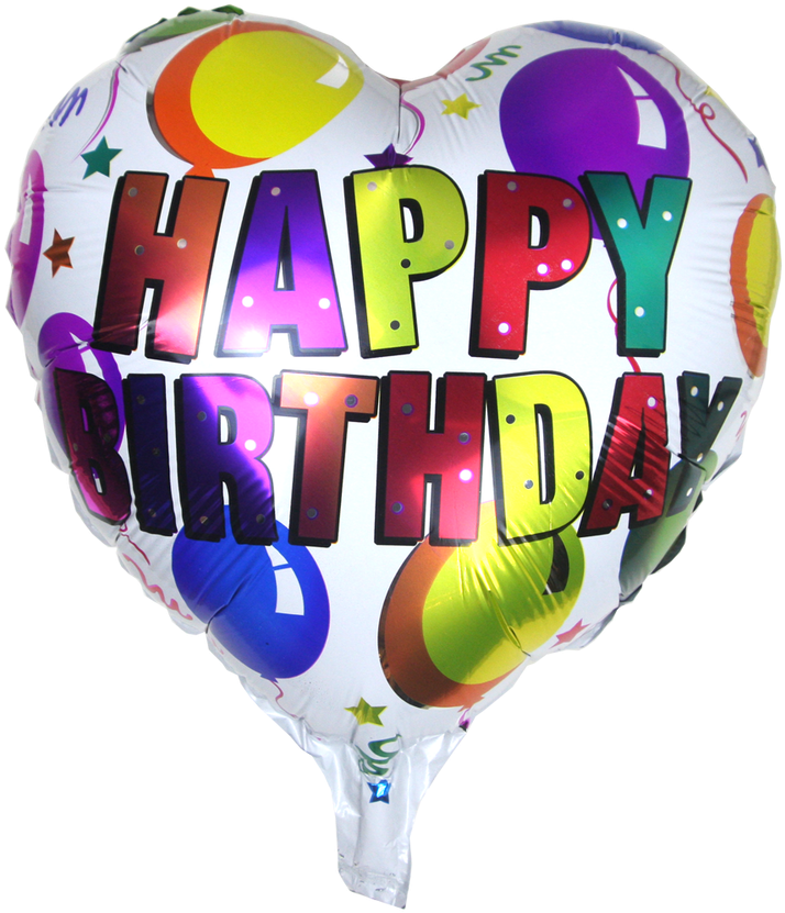 Colorful Happy Birthday Balloon PNG