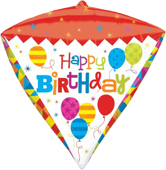 Colorful Happy Birthday Balloon PNG