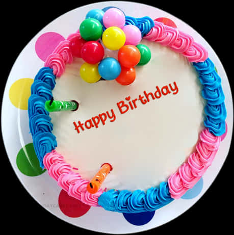 Download Colorful Happy Birthday Cake | Wallpapers.com