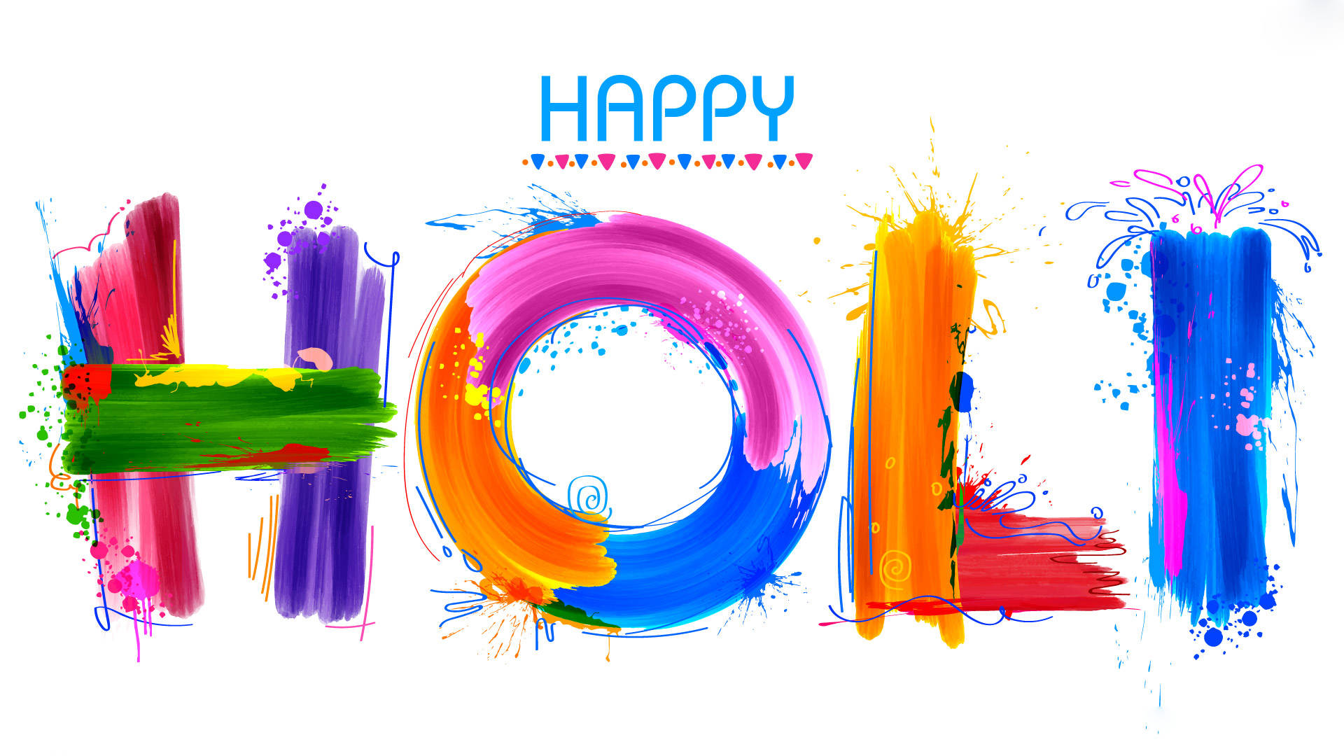 Download Colorful Happy Holi Hd Greeting Wallpaper 