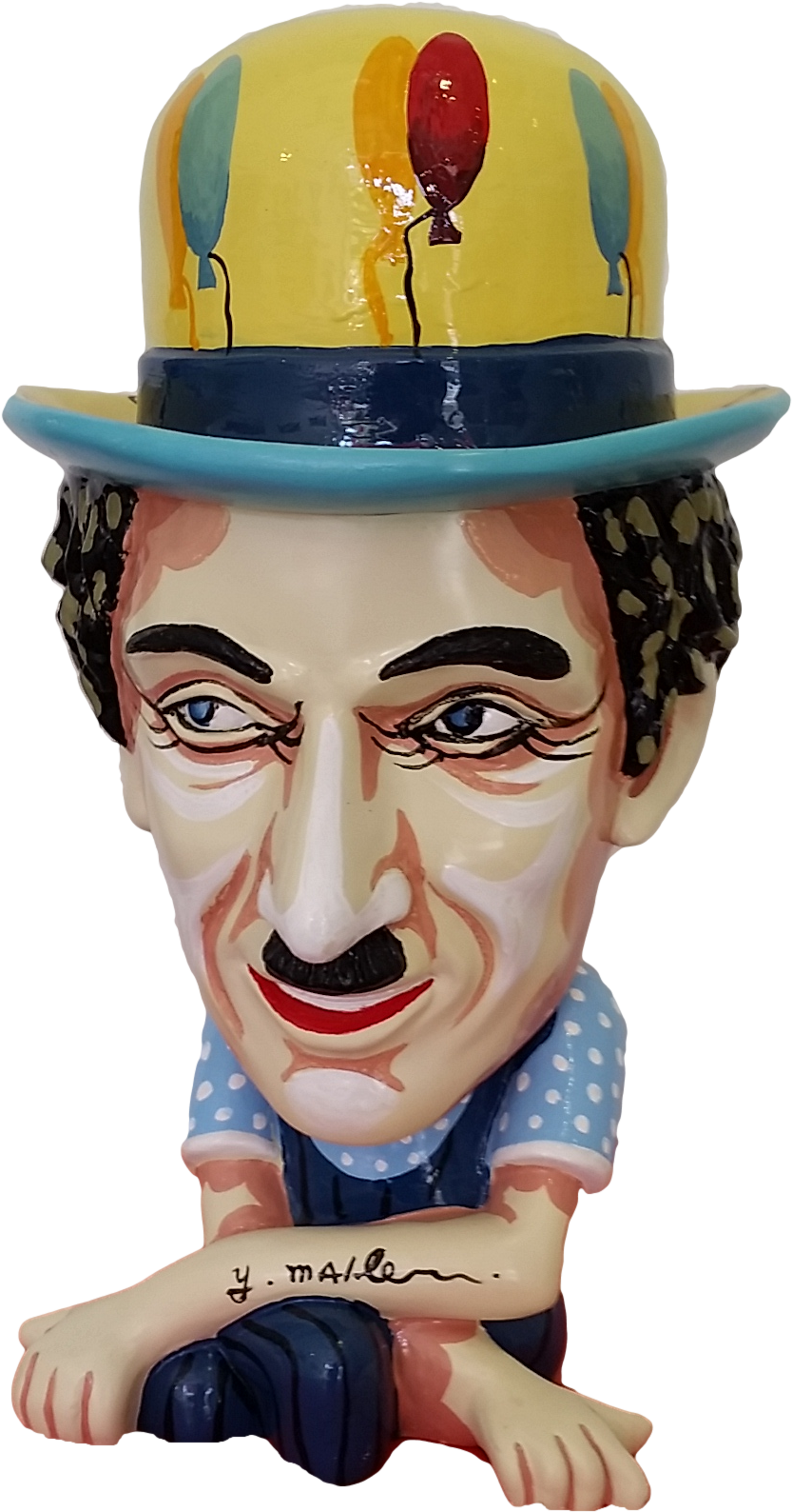 Colorful Hat Charlie Figurine PNG