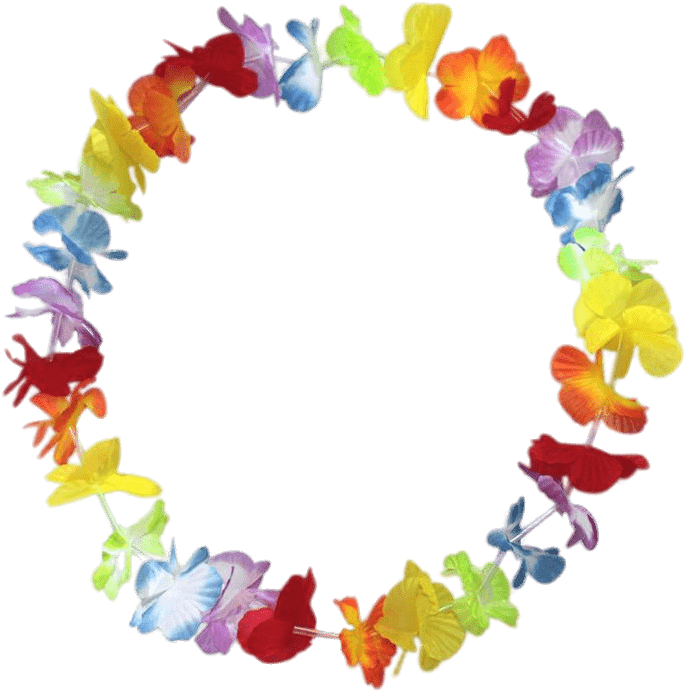 Download Colorful Hawaiian Lei Circle | Wallpapers.com