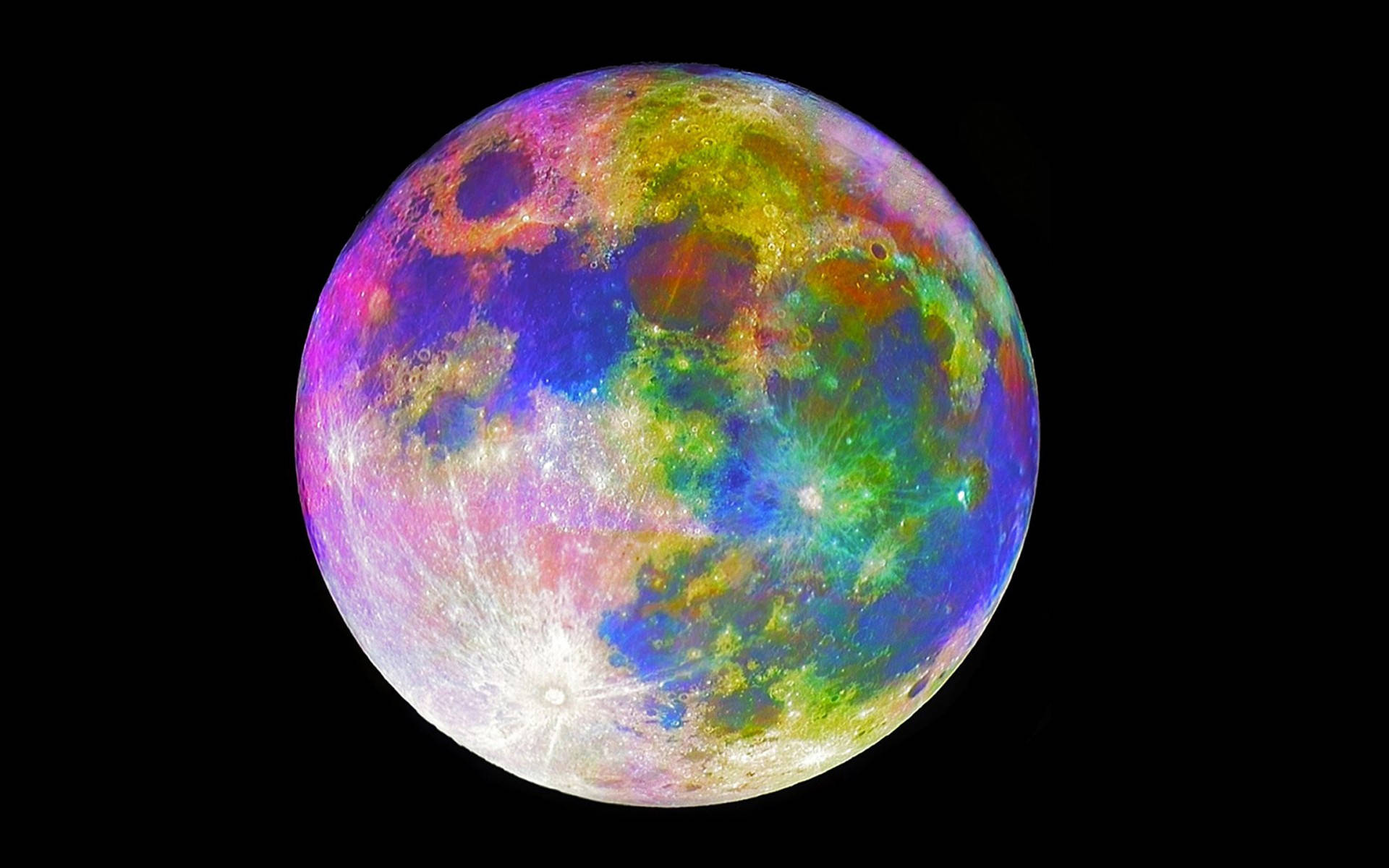 Colorful Hd Moon Wallpaper