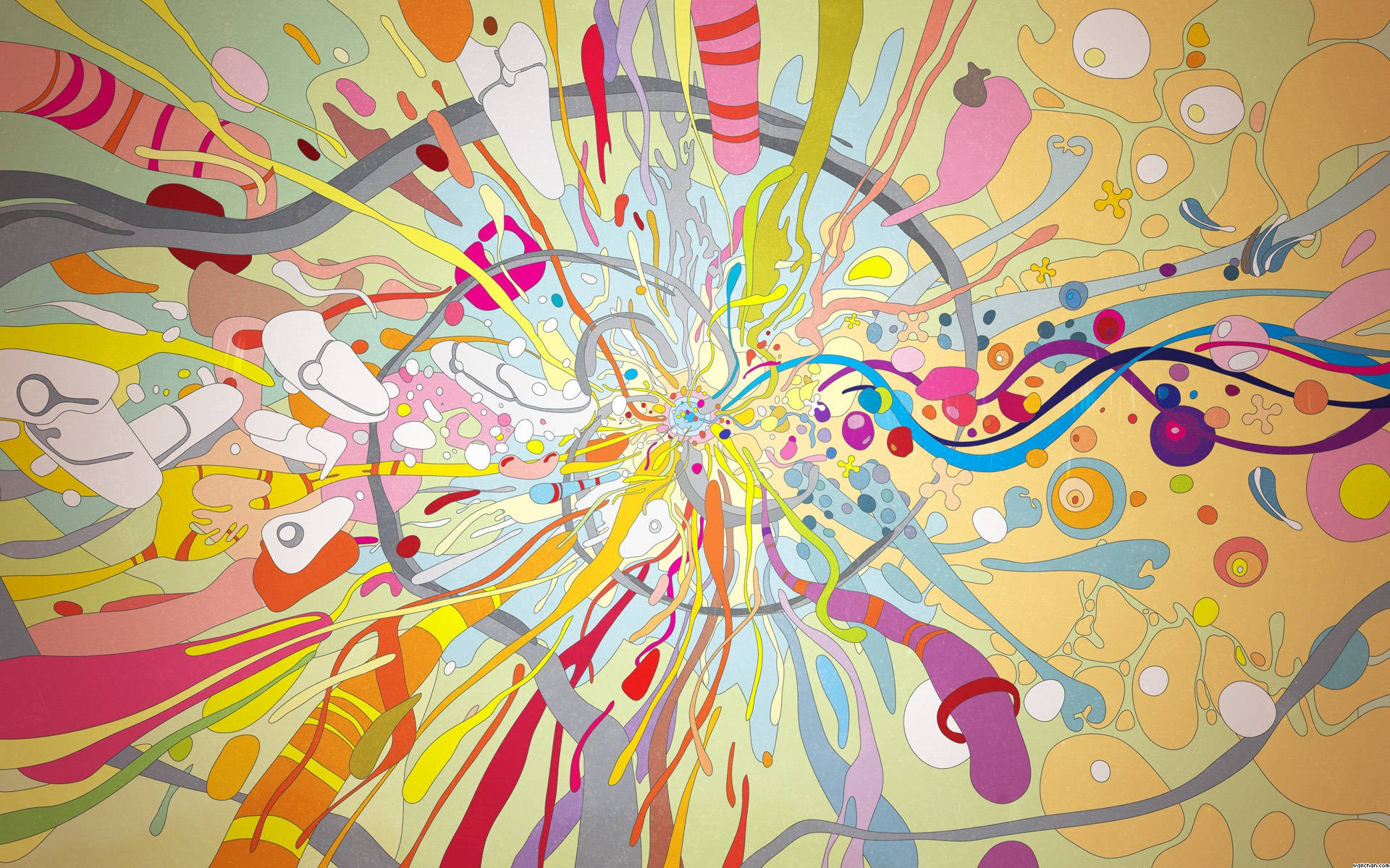Buntehd-psychedelic-kunst Wallpaper