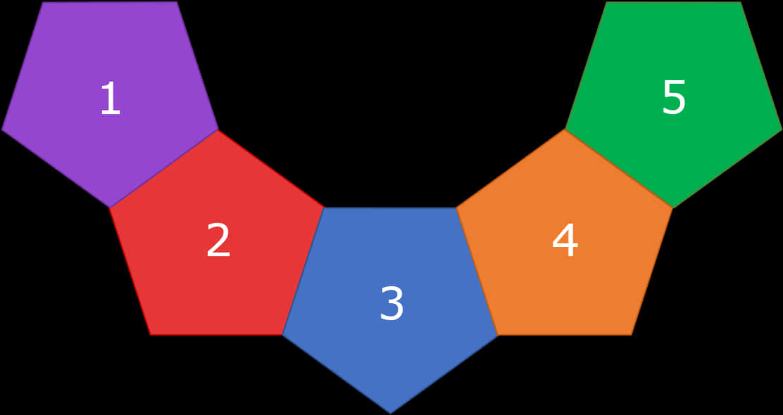 Colorful Hexagon Cluster PNG