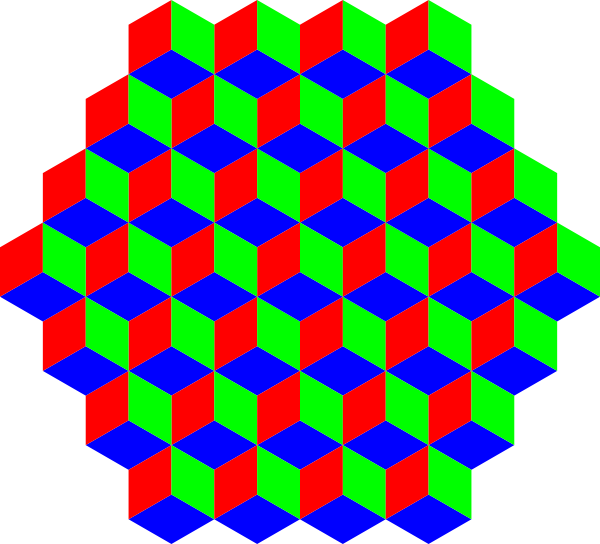 Colorful Hexagon Pattern PNG