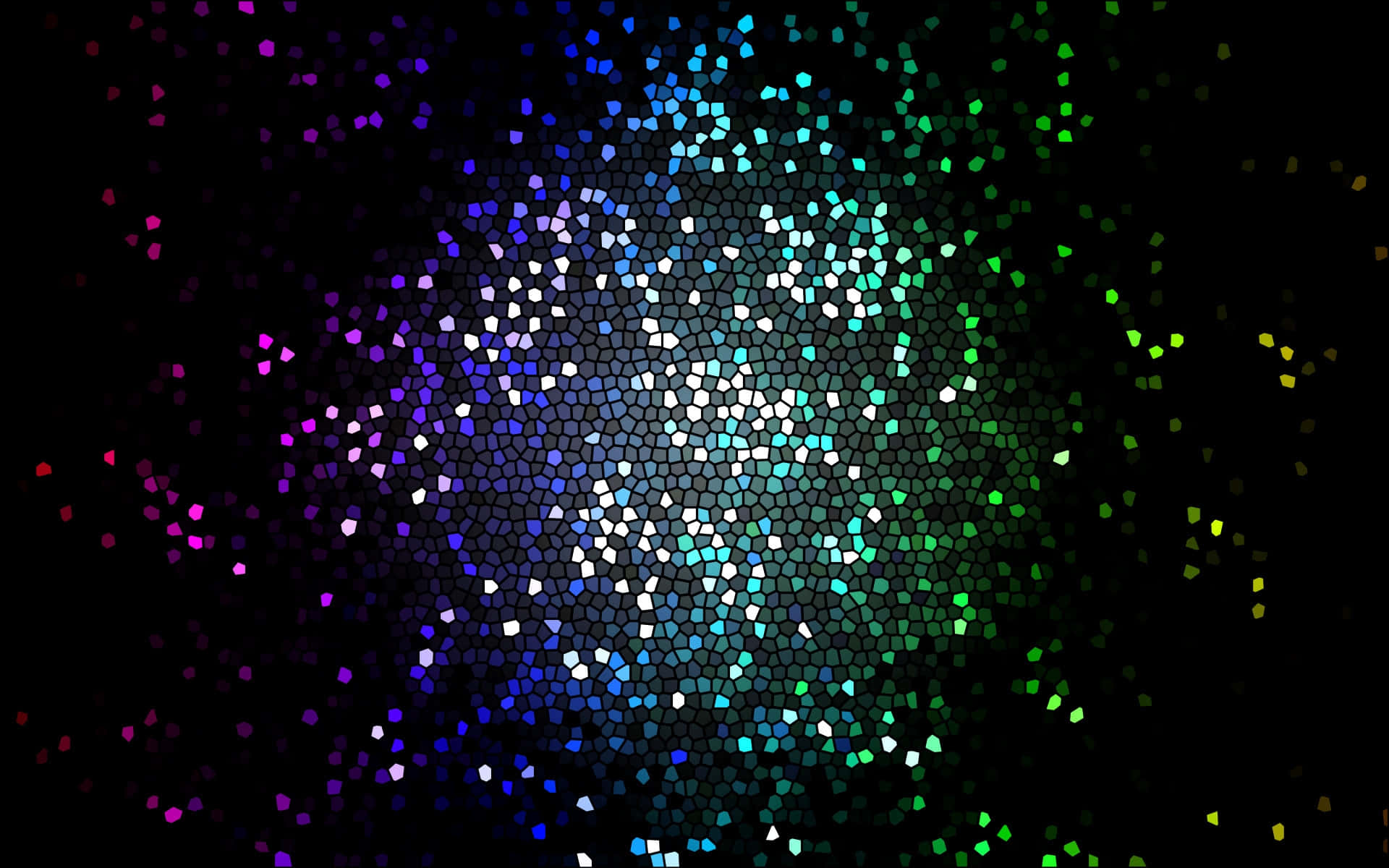 Colorful Hexagonal Bokeh Pattern Wallpaper