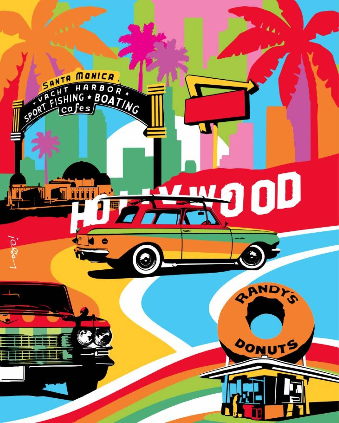 Colorful Hollywood Pop Art