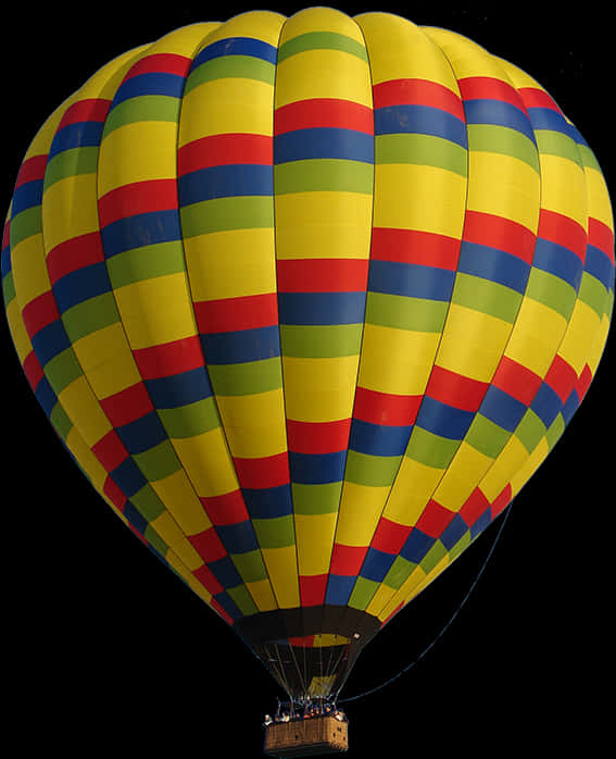 Colorful Hot Air Balloon Transparent Background PNG