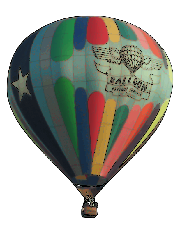 Colorful Hot Air Balloonin Flight PNG