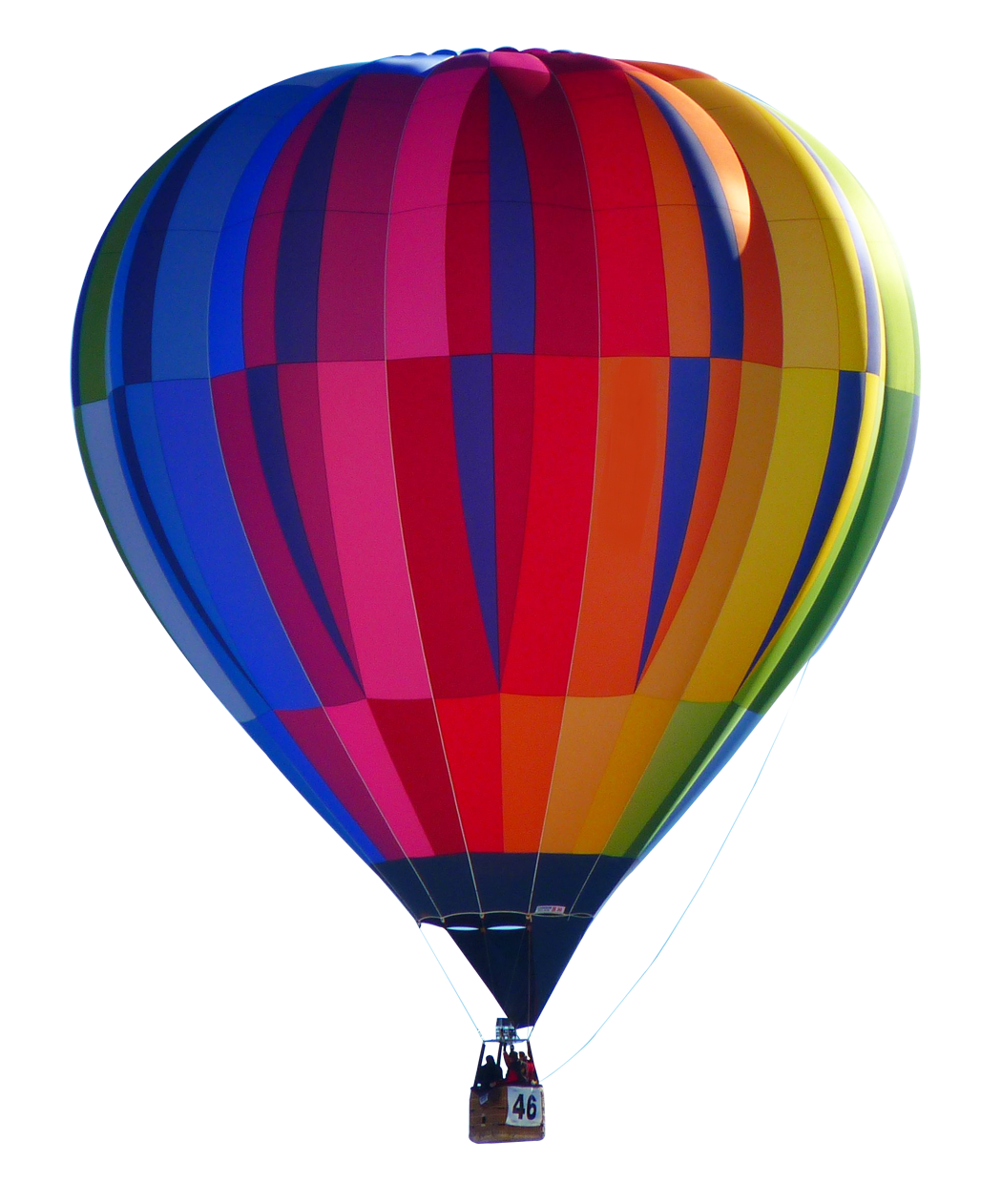 Colorful Hot Air Balloonin Sky PNG