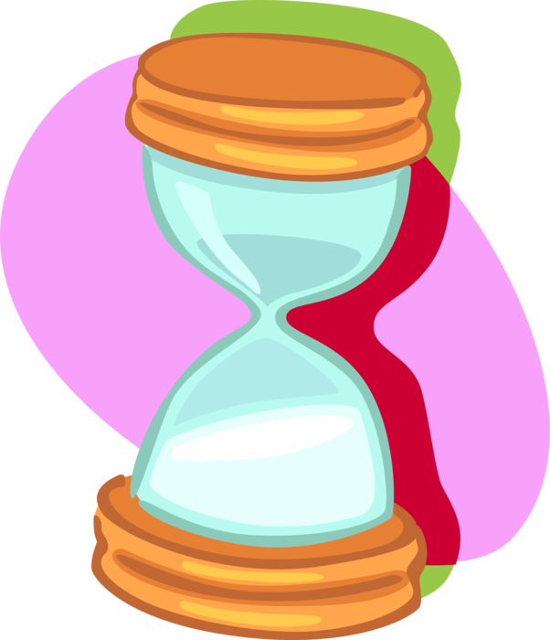 Colorful Hourglass Illustration PNG