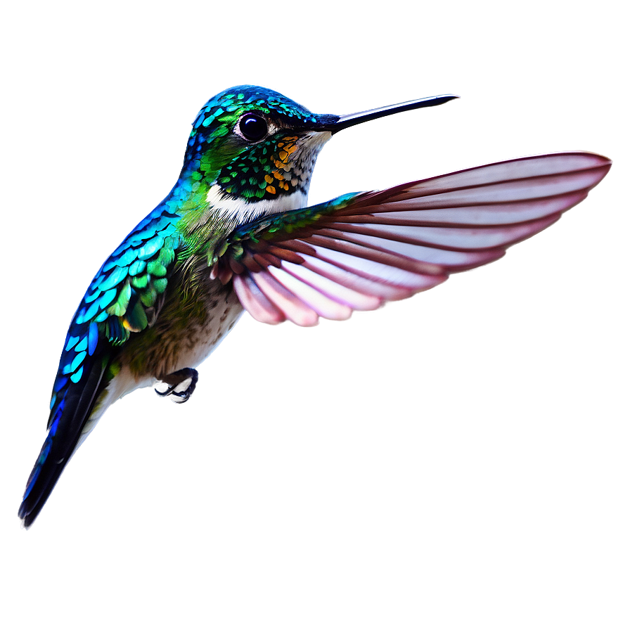 Download Colorful Hummingbird Png Qof58 | Wallpapers.com