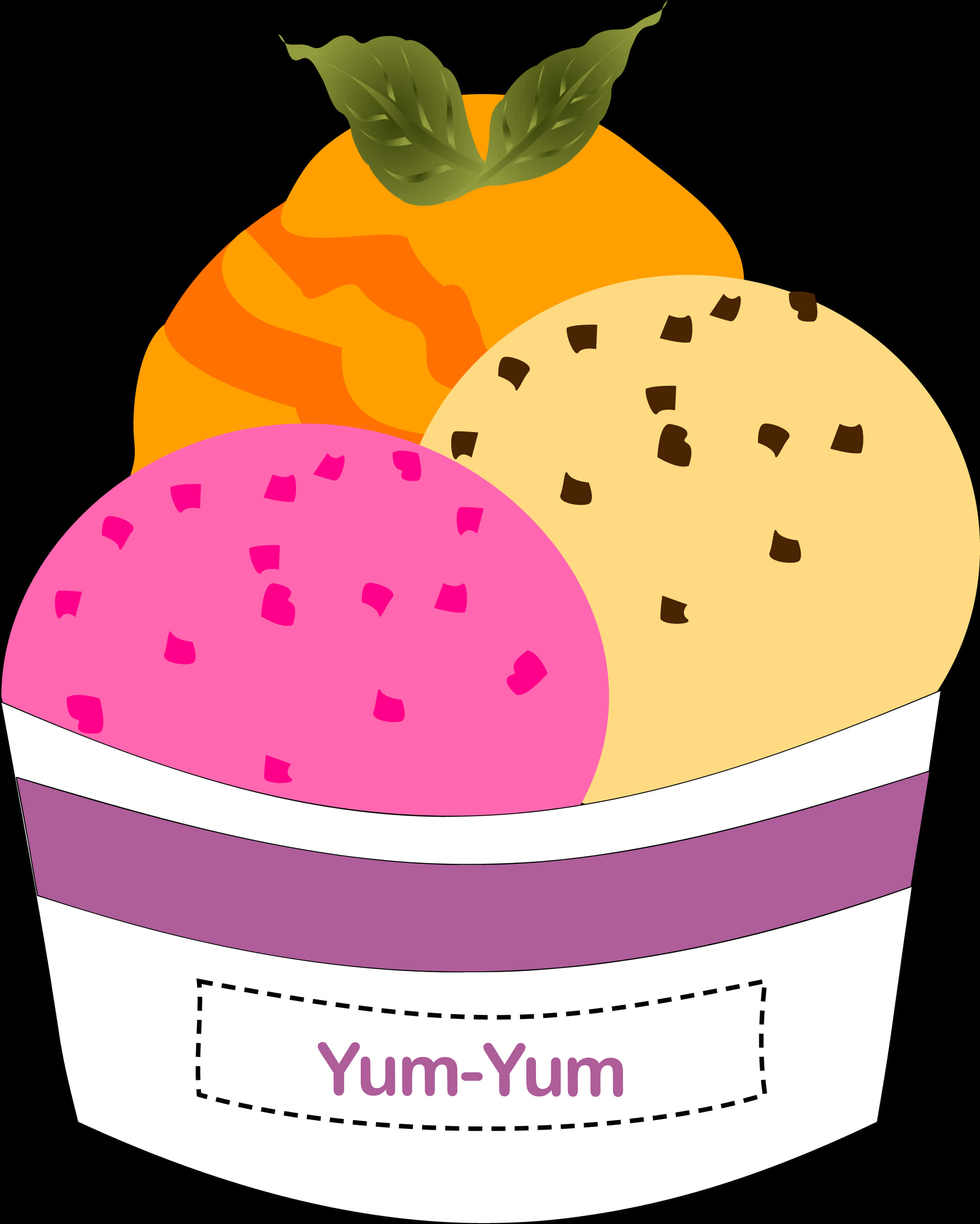 Colorful Ice Cream Clipart PNG