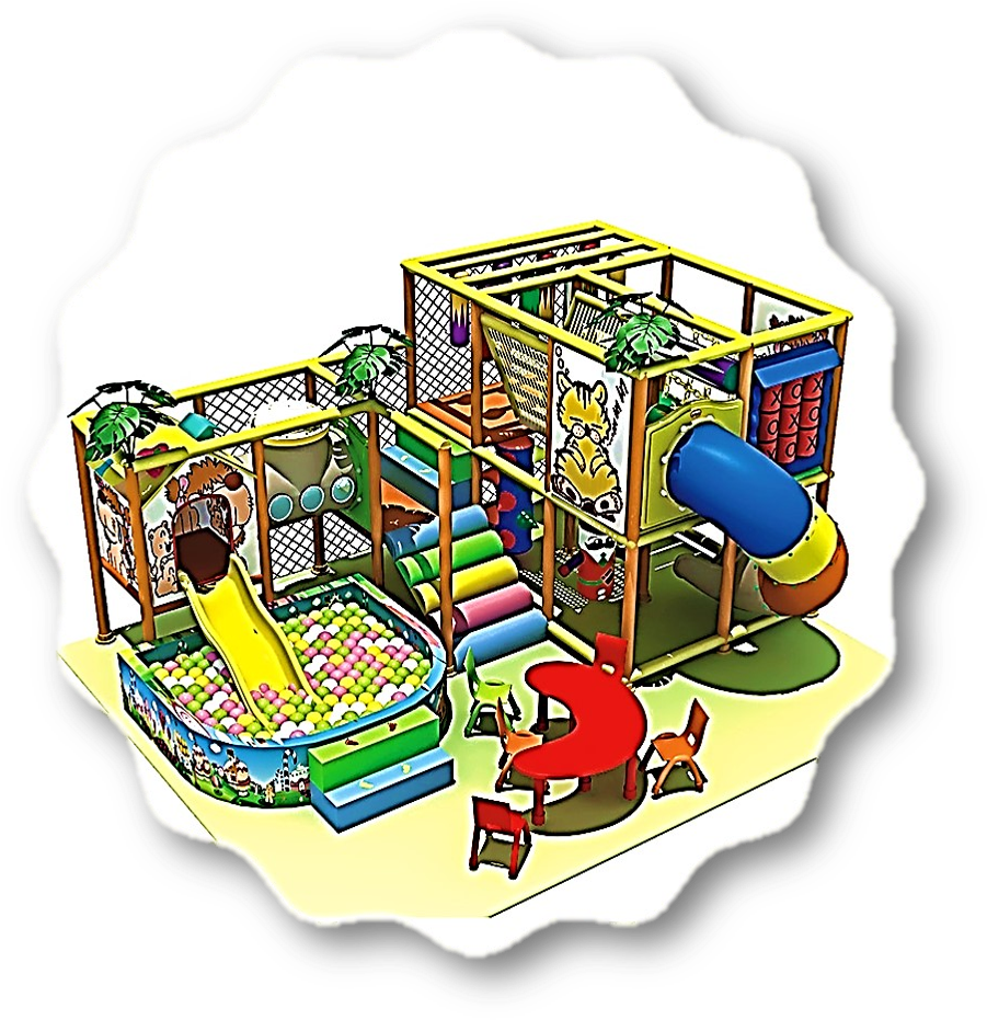 Colorful Indoor Playground Equipment PNG