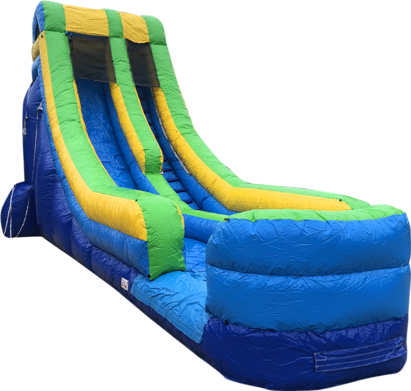 Colorful Inflatable Water Slide PNG