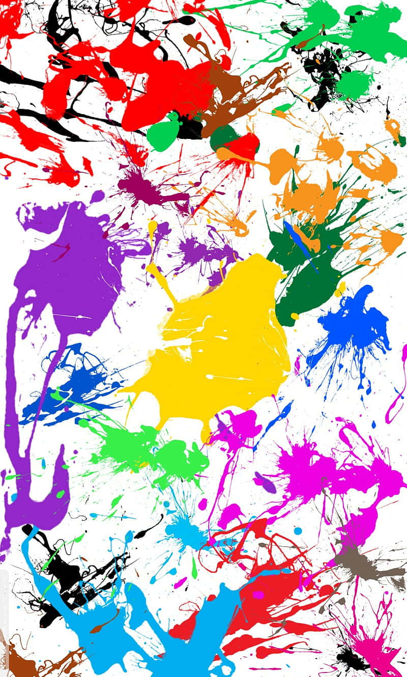 Colorful Ink Paint Splash Wallpaper
