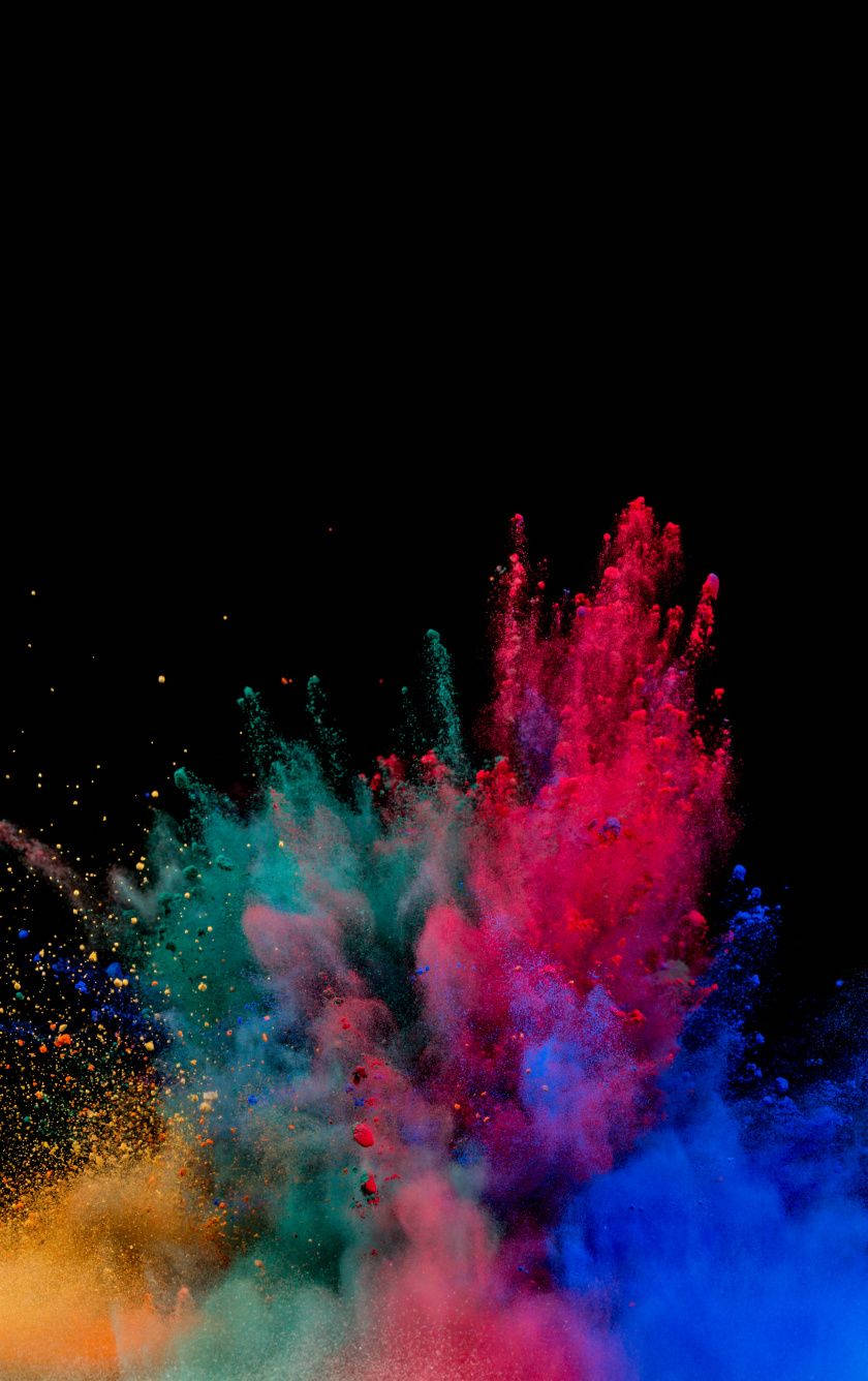 Colorful Iphone 5s Powder Bomb Wallpaper