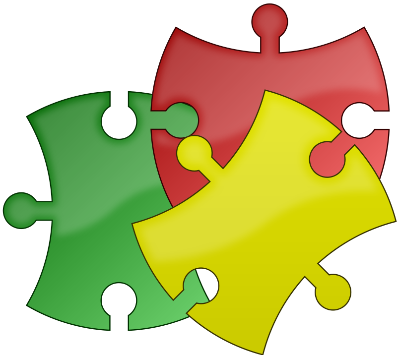 Colorful Jigsaw Puzzle Pieces PNG