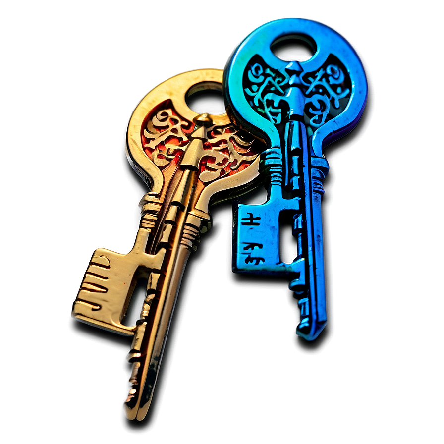 Colorful Keys Png 05242024 PNG