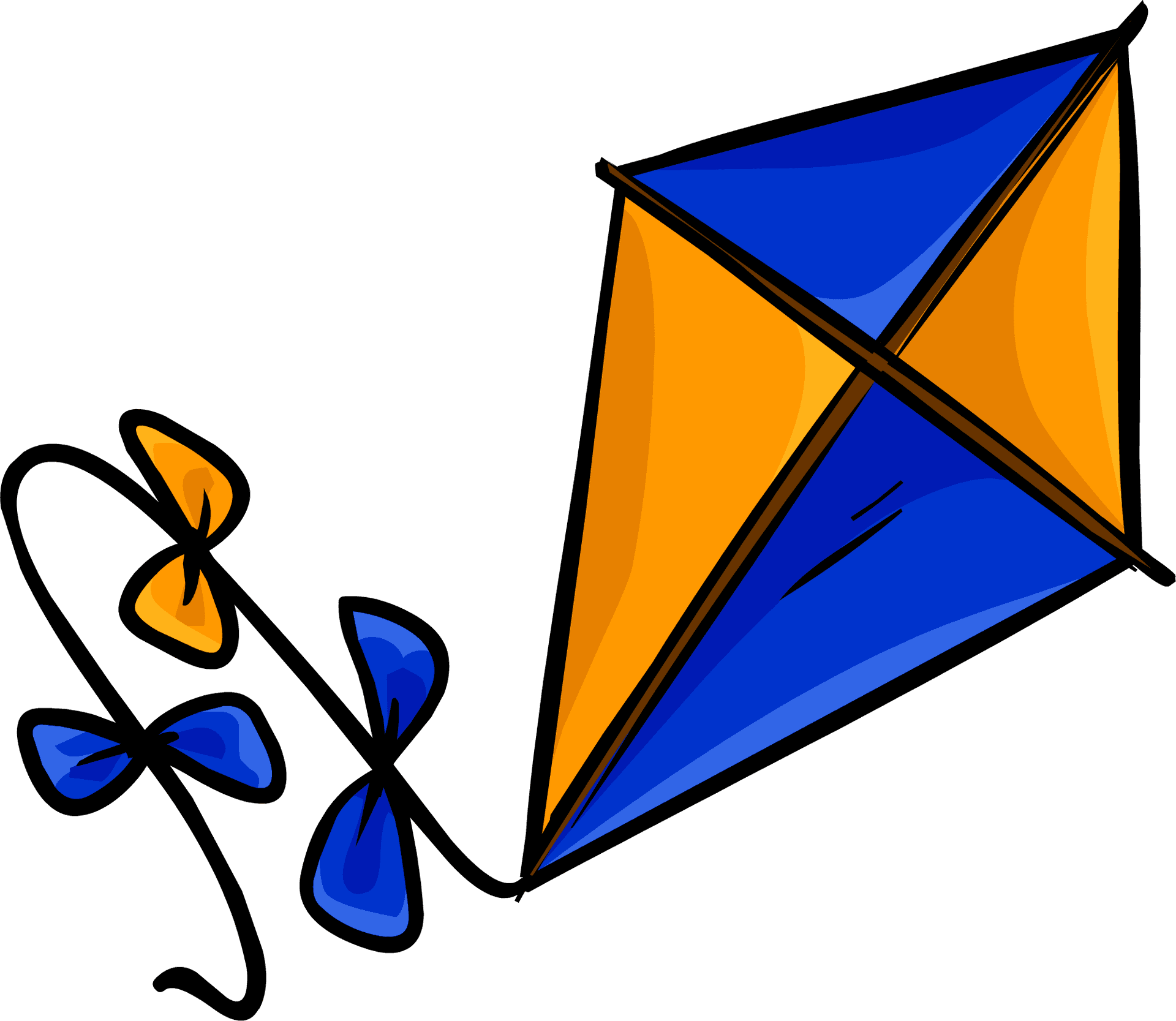 Colorful Kite Illustration PNG