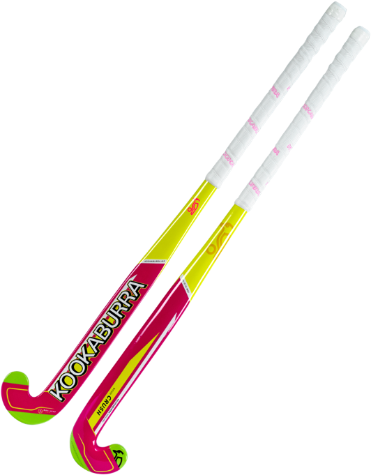 Colorful Kookaburra Hockey Sticks PNG