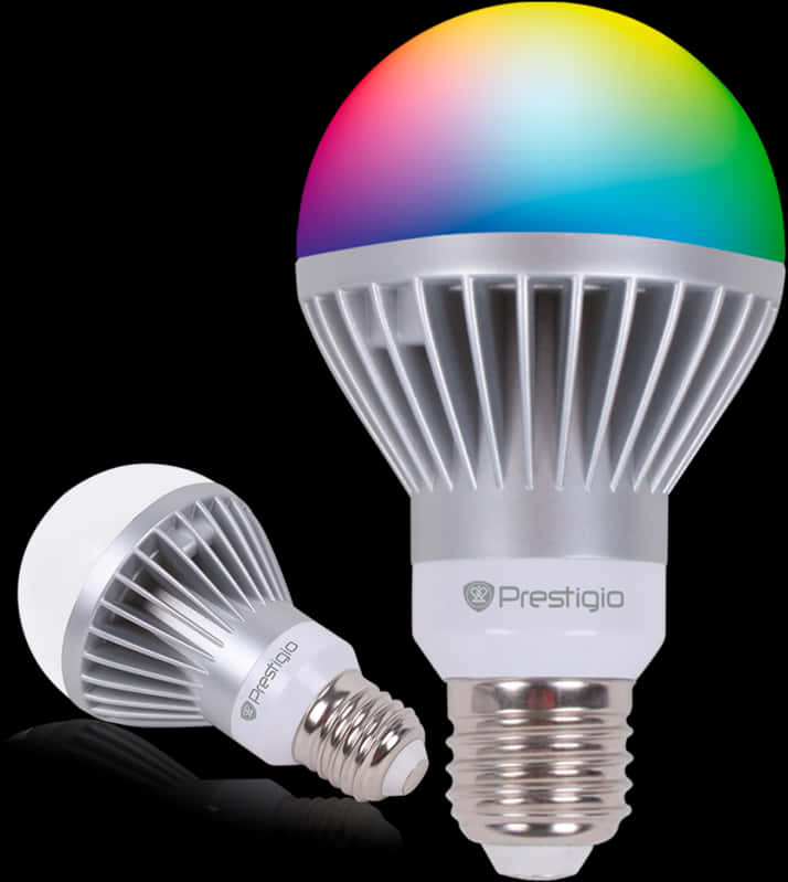 Colorful L E D Light Bulbs Prestigio Brand PNG