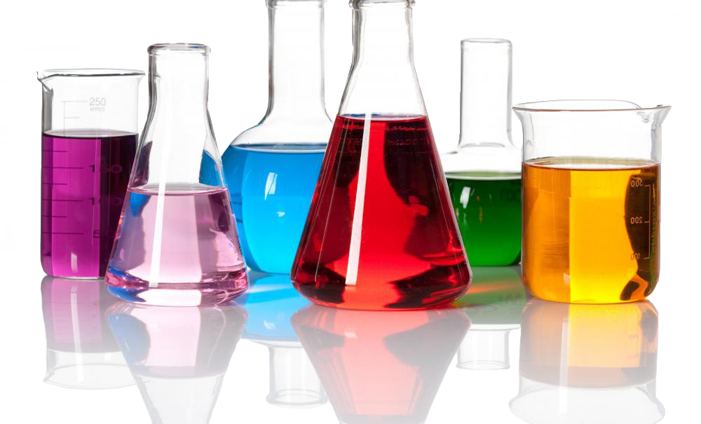 Colorful Laboratory Glassware PNG