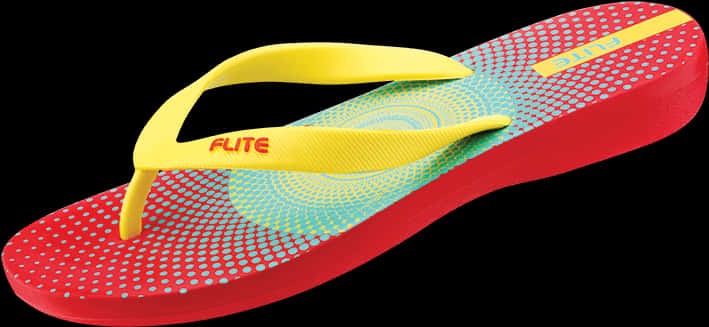 Colorful Ladies Flip Flop Sandal PNG