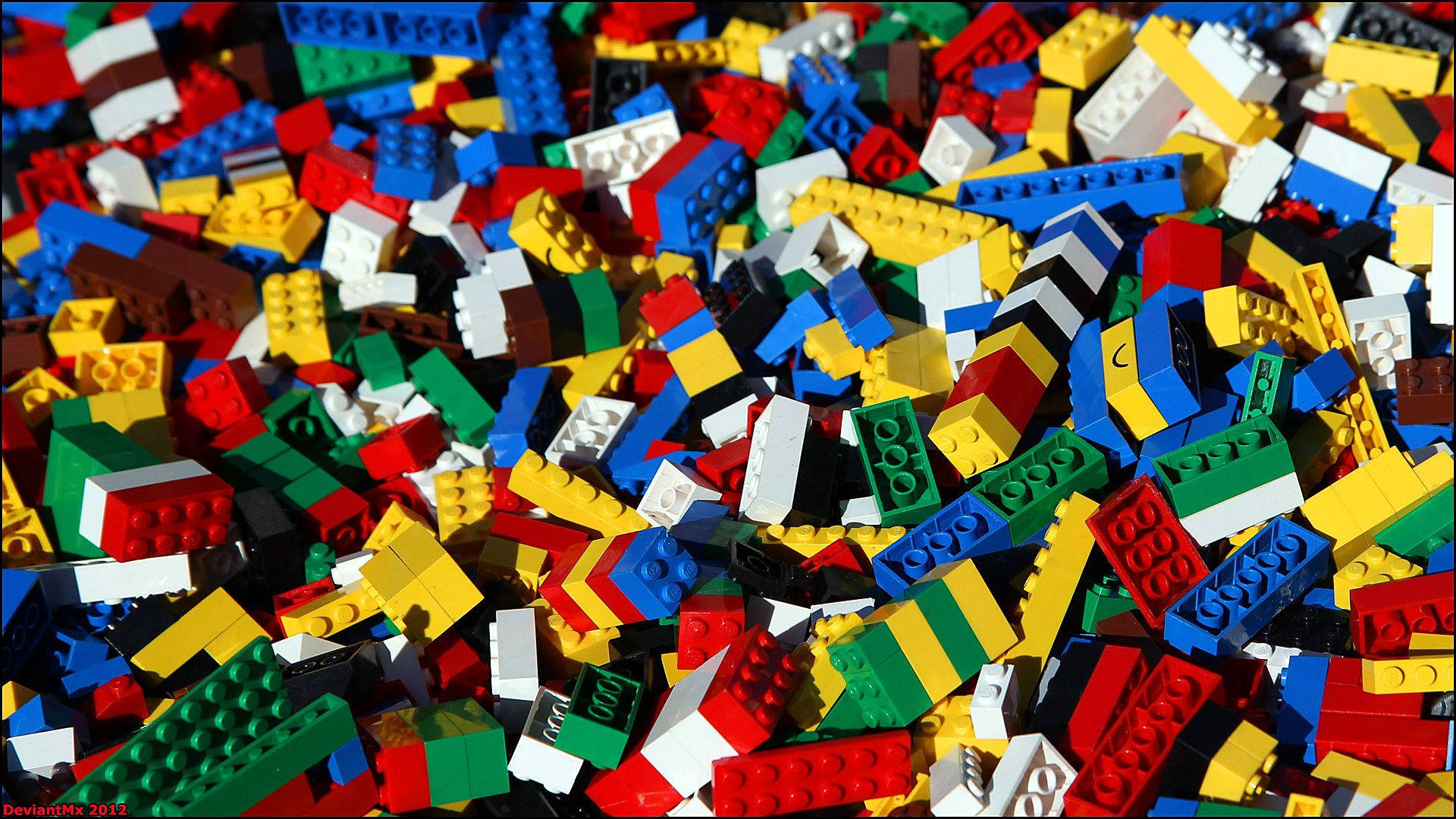 Colorful Lego Bricks Wallpaper