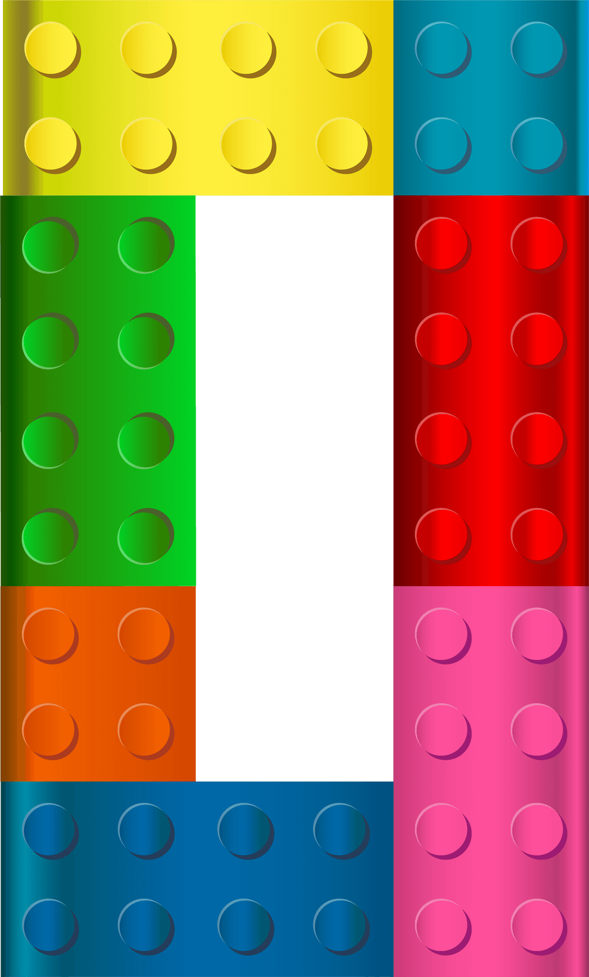 Colorful Lego Bricks Pattern PNG