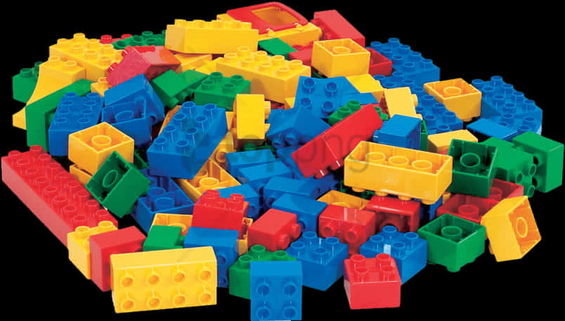 Colorful Lego Bricks Pile SVG