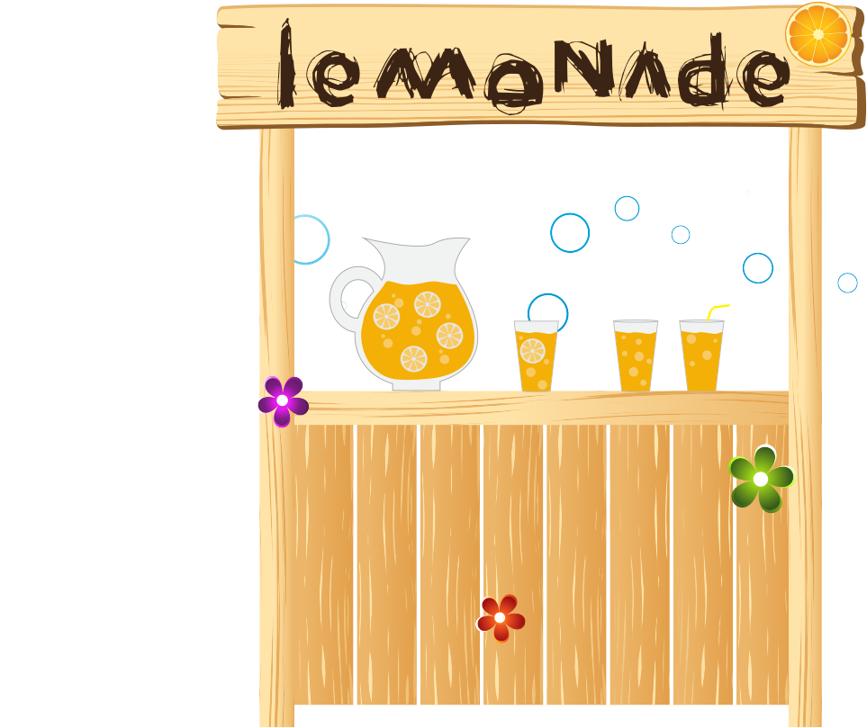 Download Colorful Lemonade Stand Illustration | Wallpapers.com