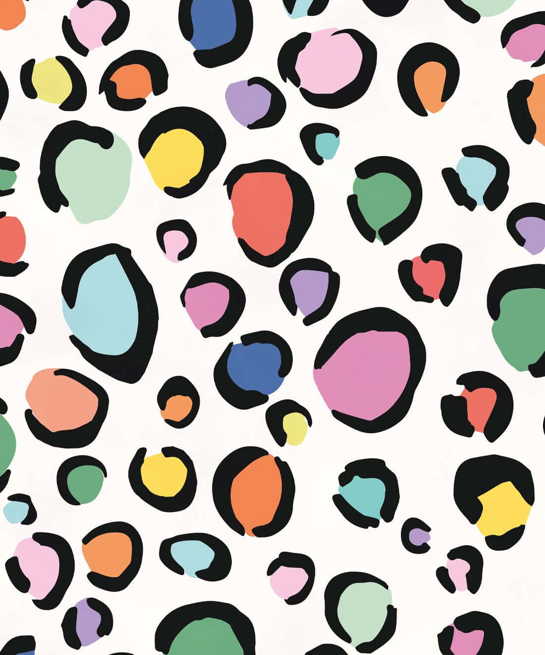 Colorful_ Leopard_ Print_ Pattern Wallpaper