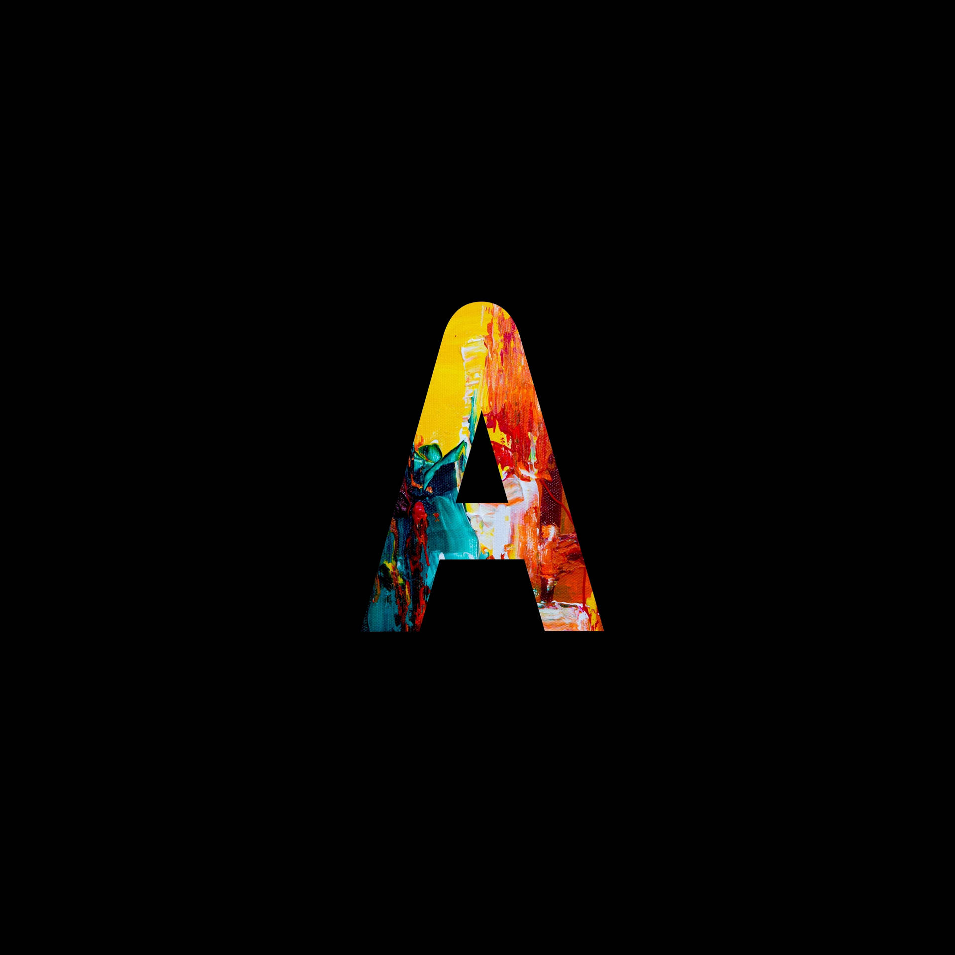 Colorful Letter A Wallpaper