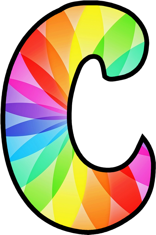 Colorful Letter C Design PNG