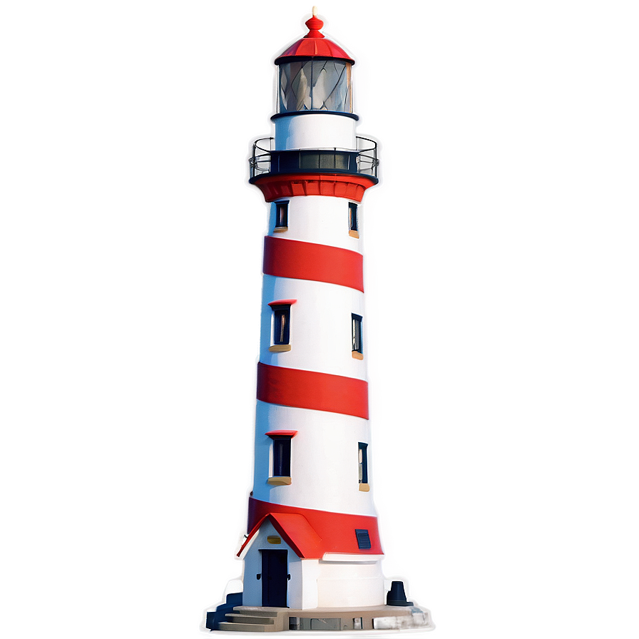 Download Colorful Lighthouse Png 05242024 | Wallpapers.com