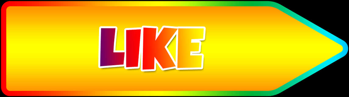 Colorful Like Button Graphic PNG