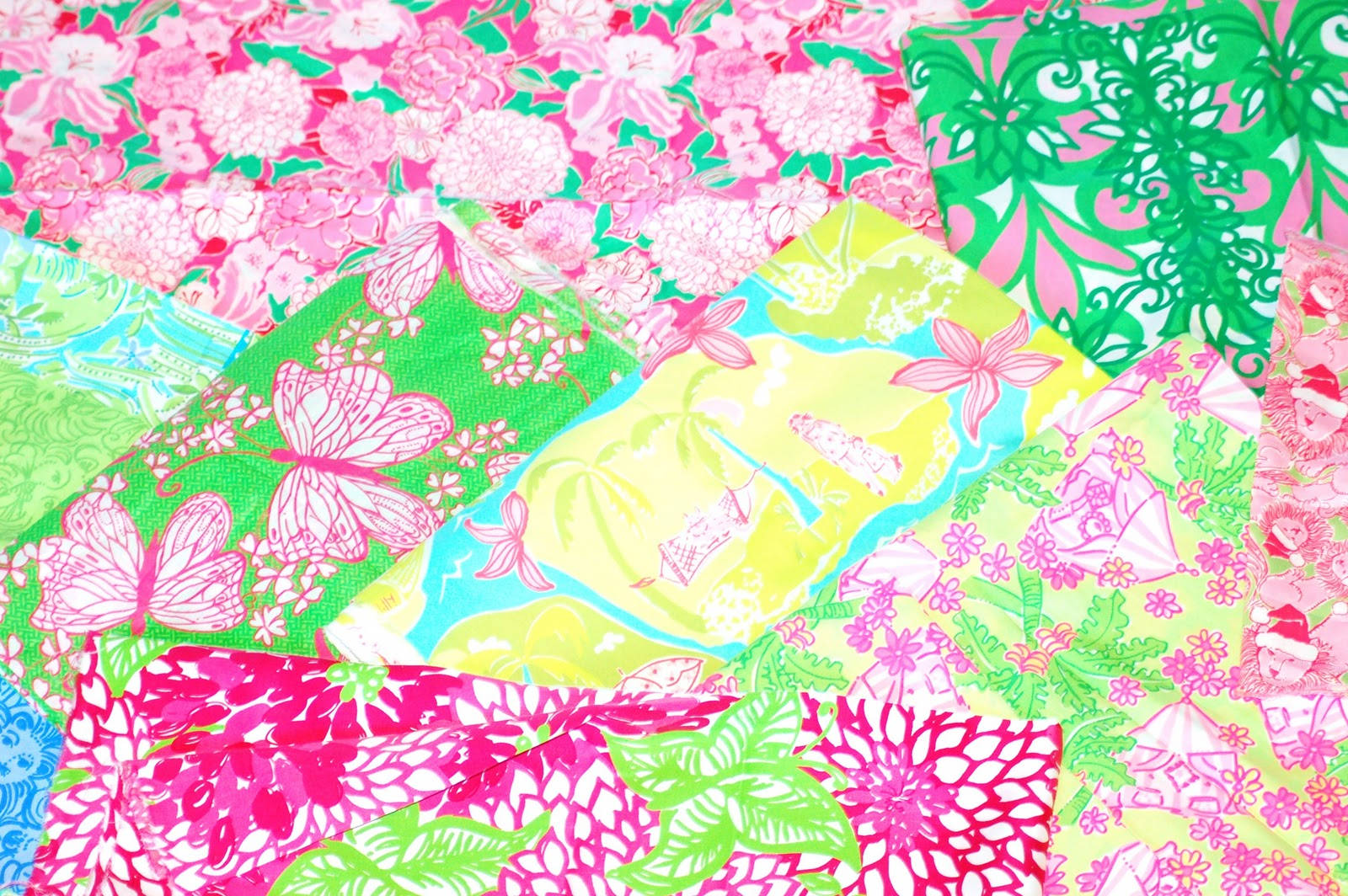 Colorful Lilly Pulitzer Desktop Collage Wallpaper