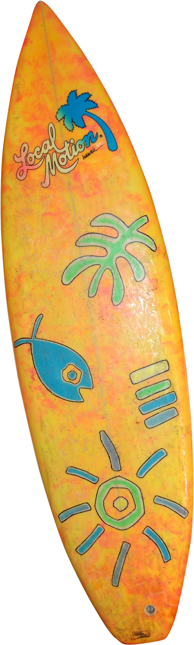 Colorful Local Motion Surfboard PNG