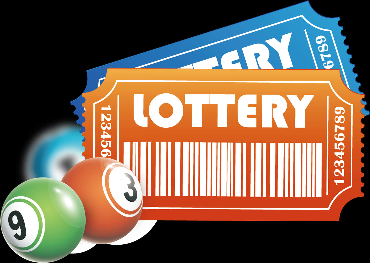 Download Colorful Lottery Ticketand Balls | Wallpapers.com