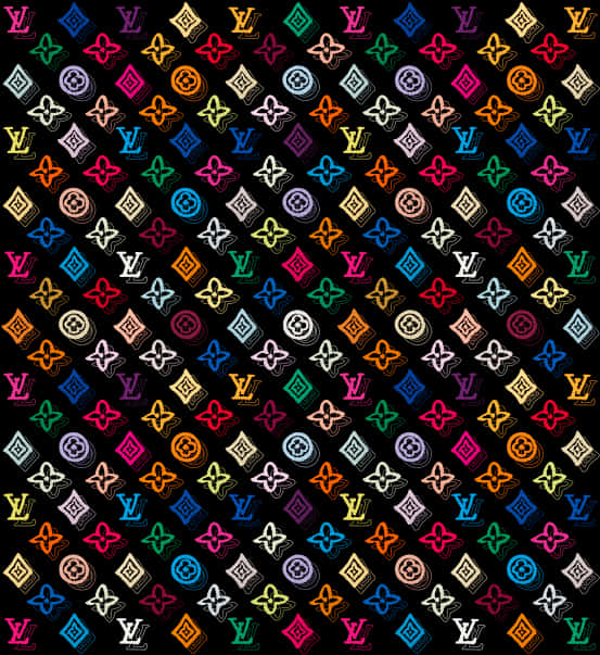 Download Colorful Louis Vuitton Pattern | Wallpapers.com