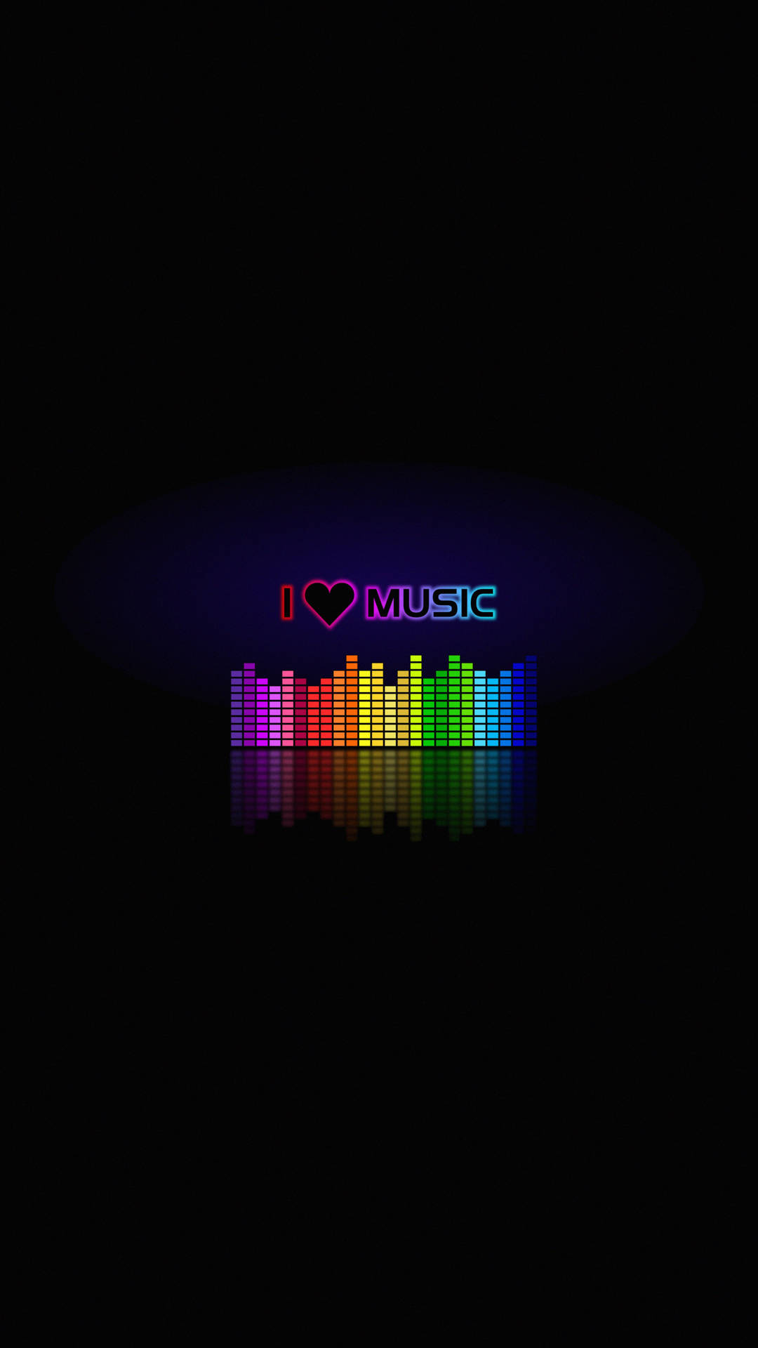 Colorful Lovefor Music Background SVG