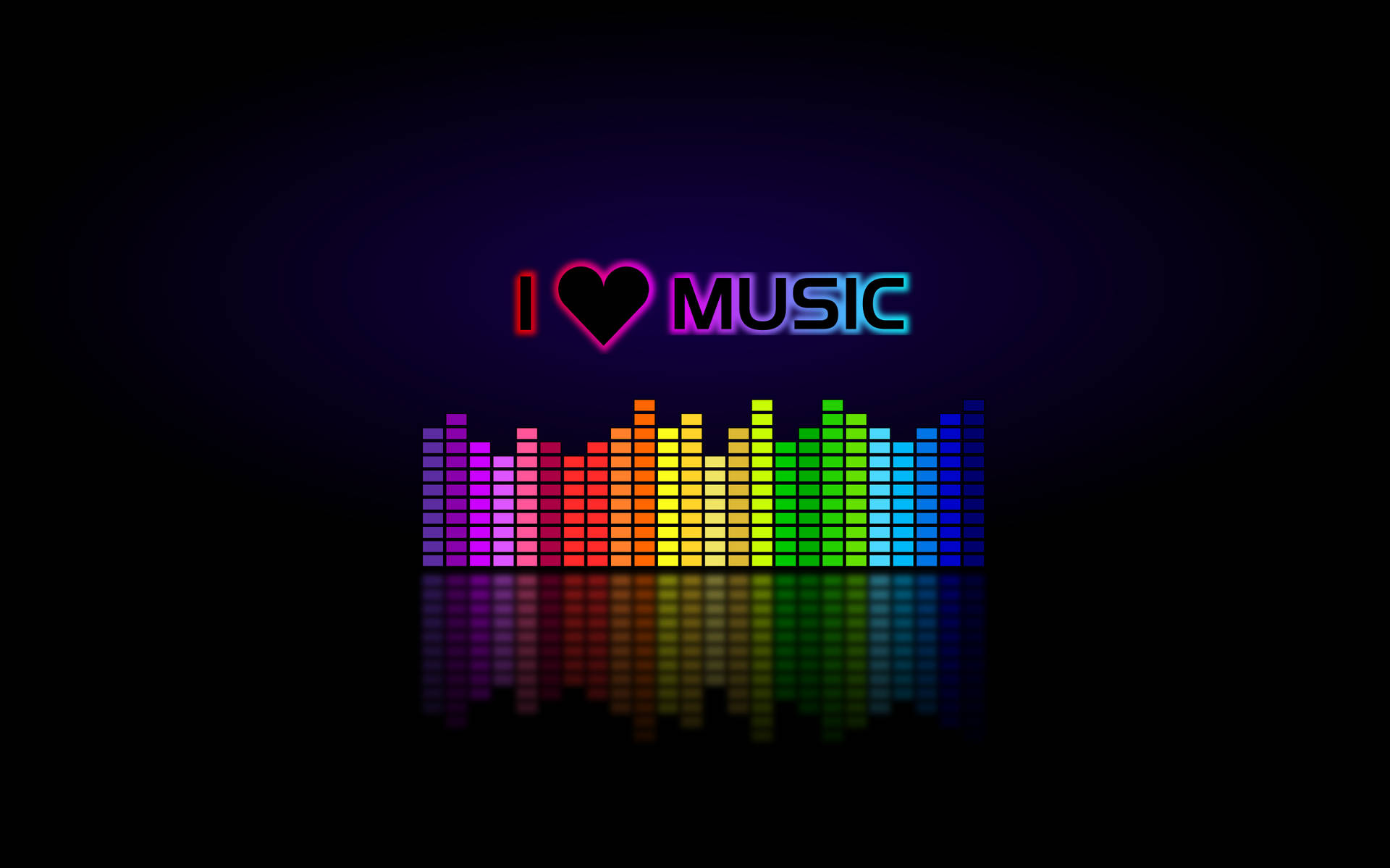 Colorful Lovefor Music Graphic SVG