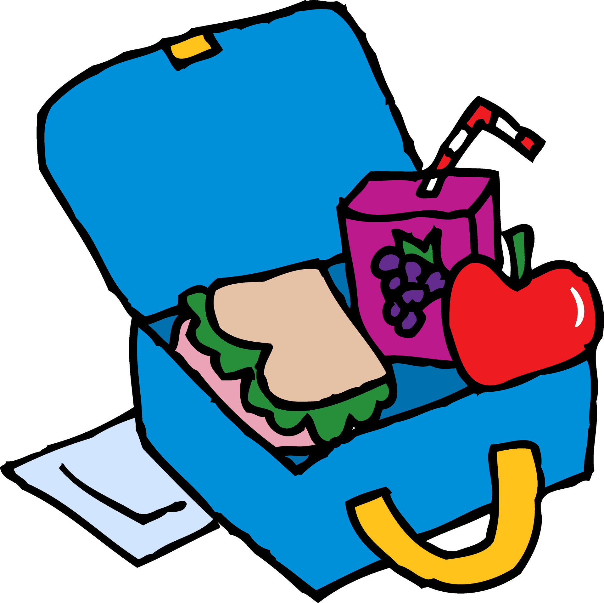 Colorful Lunchbox Contents PNG