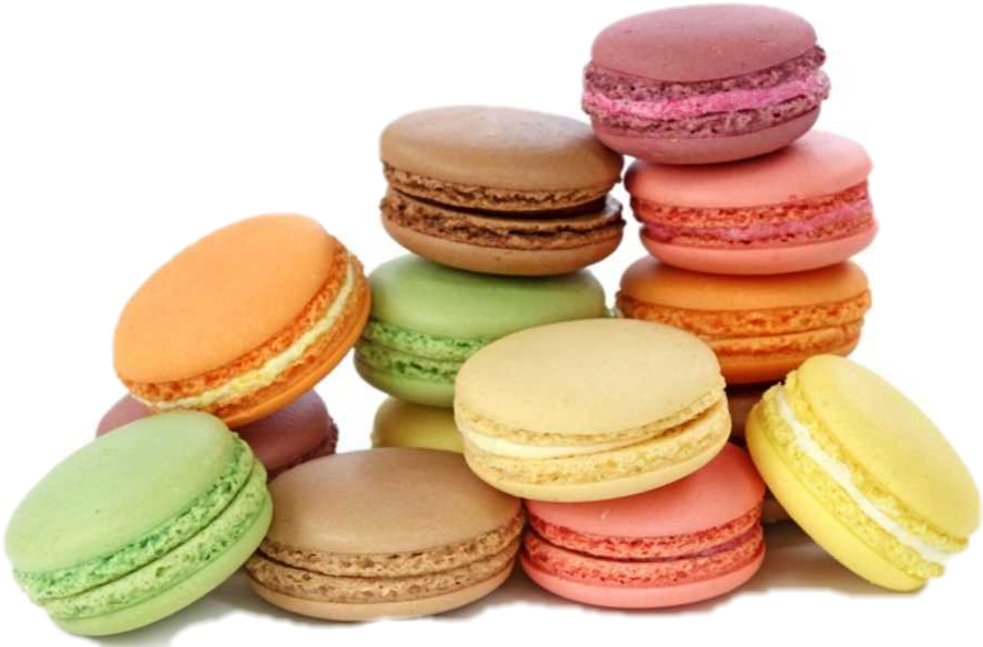 Colorful Macaron Collection PNG