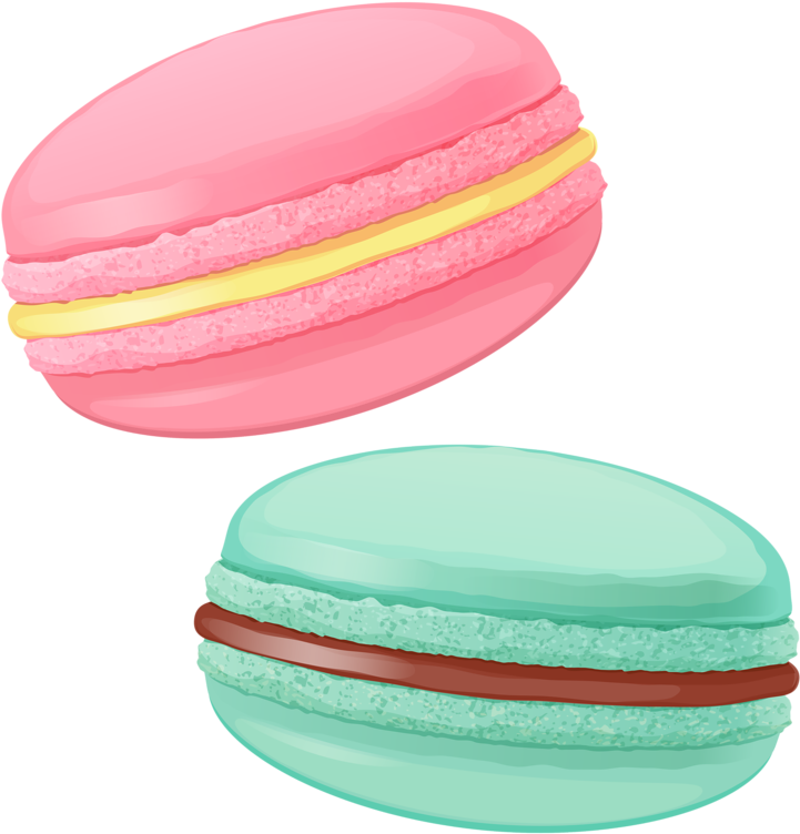 Colorful Macarons Illustration PNG
